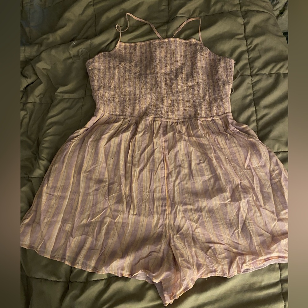 American Eagle Striped Romper XL BNWT